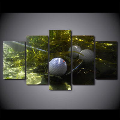 Limited Edition 5 Piece Golf Balls Underwater Canvas
