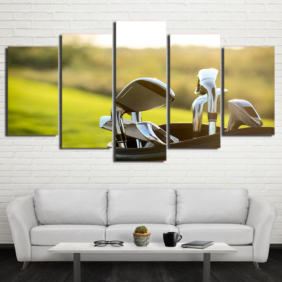 Limited Edition 5 Piece Golf Clubs Canvas