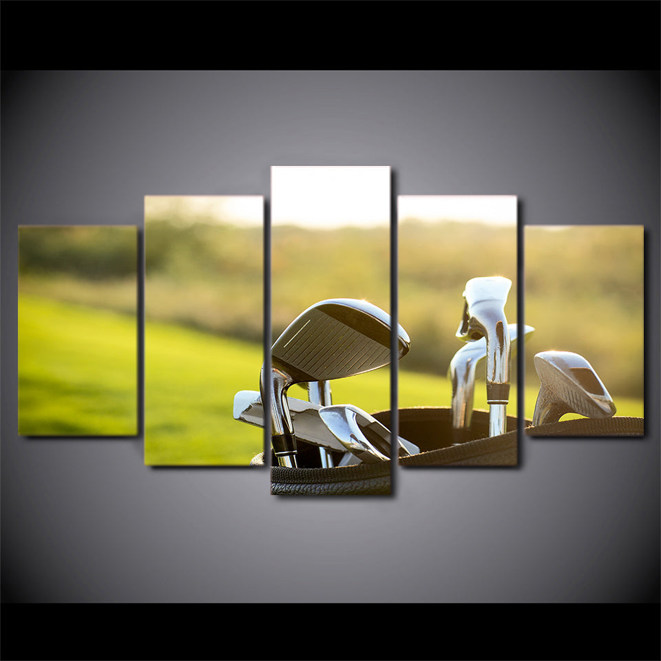 Limited Edition 5 Piece Golf Clubs Canvas