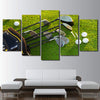 Limited Edition 5 Piece Golf Clubs And Balls In The Field Canvas