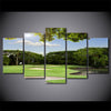 Limited Edition 5 Piece Golf Course Within Trees Canvas