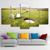 Limited Edition 5 Piece Green Golf Hole Canvas