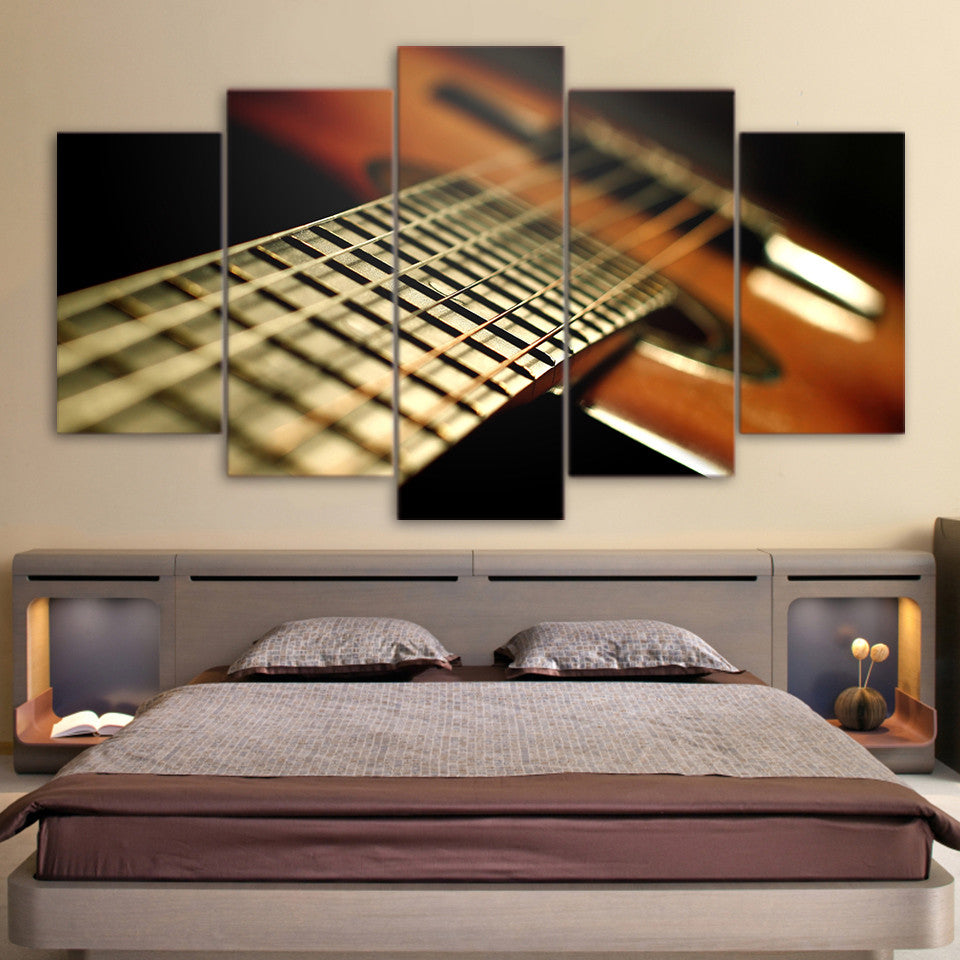 Limited Edition 5 Piece String Guitar Canvas