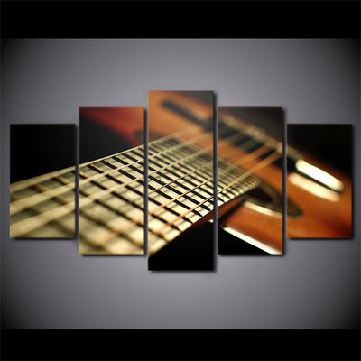 Limited Edition 5 Piece String Guitar Canvas