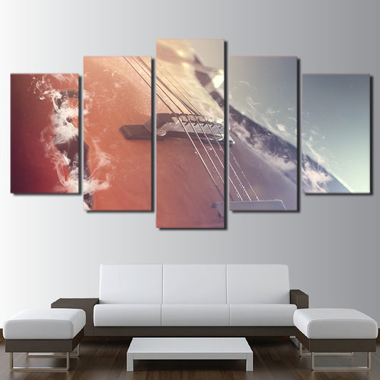 Limited Edition 5 Piece Smoky Guitar Canvas