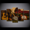 Limited Edition 5 Piece Guitars In A Barn Canvas