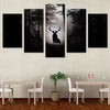 Limited Edition 5 Piece Mysterious Deer Canvas