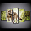 Limited Edition 5 Piece Wolf Forest Canvas