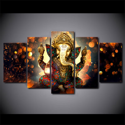 Limited Edition 5 Piece Ganesh Canvas
