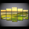 Limited Edition 5 Piece Golf Course Beside A Lake Canvas