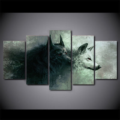 Limited Edition 5 Piece Wolf Lover Canvas