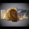 Limited Edition 5 Piece Lion Head Canvas
