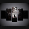 Limited Edition 5 Piece Mysterious Deer Canvas