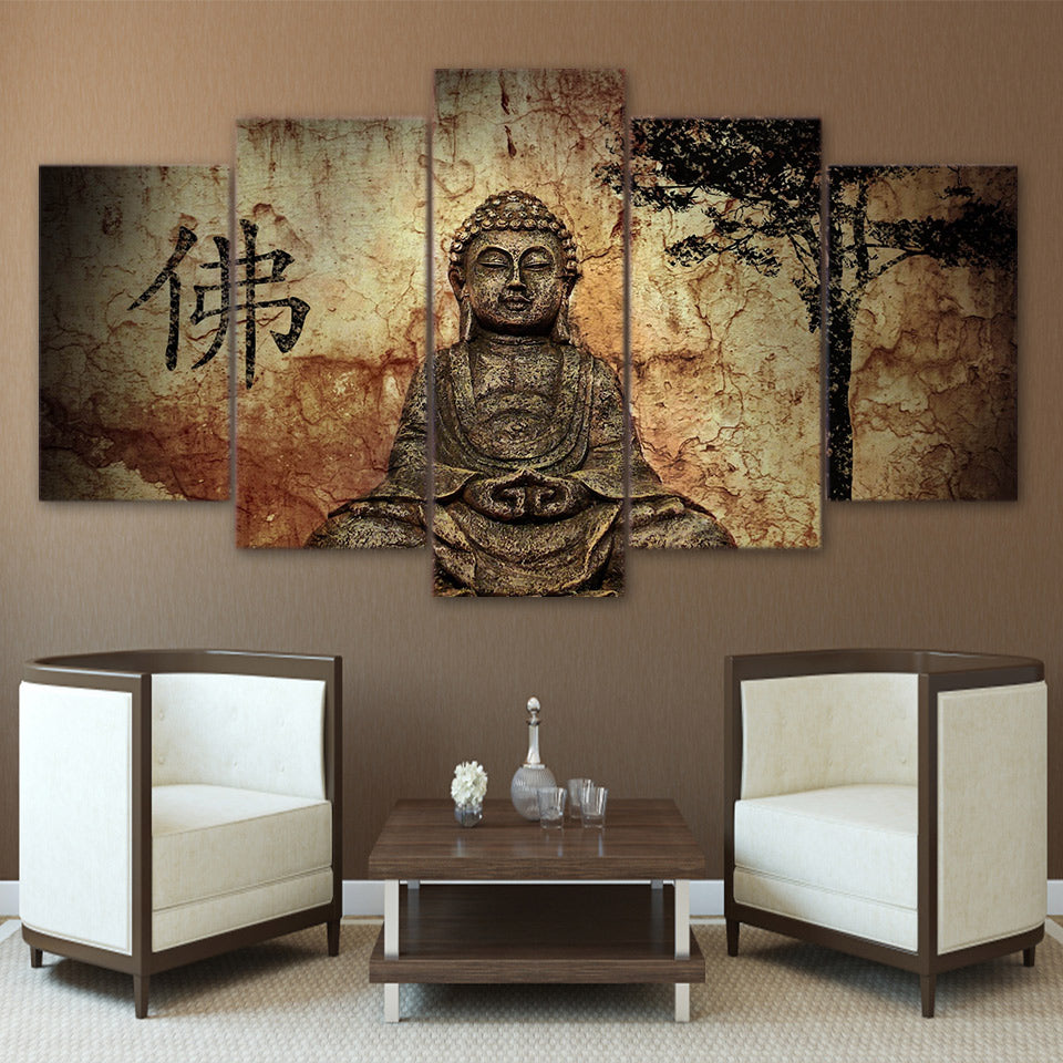 Limited Edition Meditating Buddha Canvas