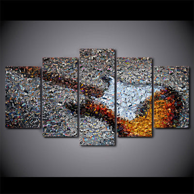 Limited Edition 5 Piece Synthesis Guitar Canvas