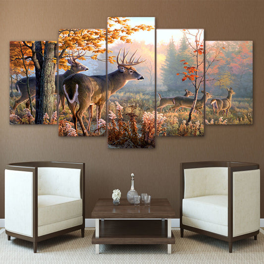 Limited Edition 5 Piece Deer Canvas