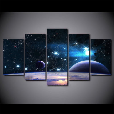 Limited Edition 5 Piece Space Galaxy Canvas