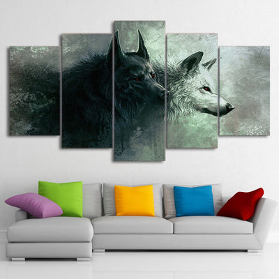 Limited Edition 5 Piece Wolf Lover Canvas