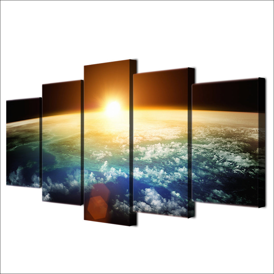 Limited Edition 5 Piece Planet Earth Canvas