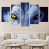 Limited Edition 5 Piece Wolf Eyes Canvas