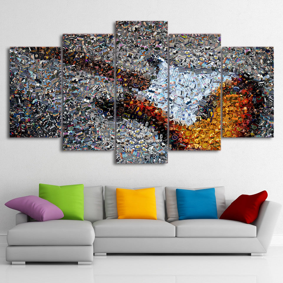 Limited Edition 5 Piece Synthesis Guitar Canvas