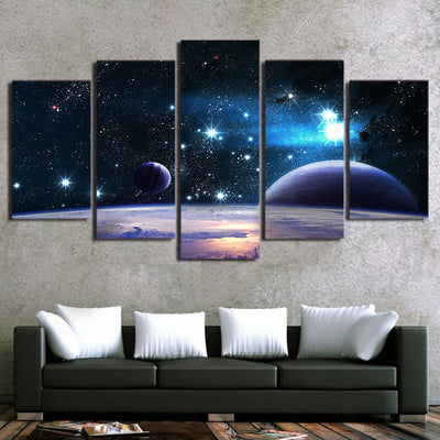 Limited Edition 5 Piece Space Galaxy Canvas