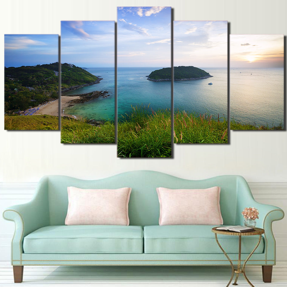 Limited Edition 5 Piece Island Beach Canvas