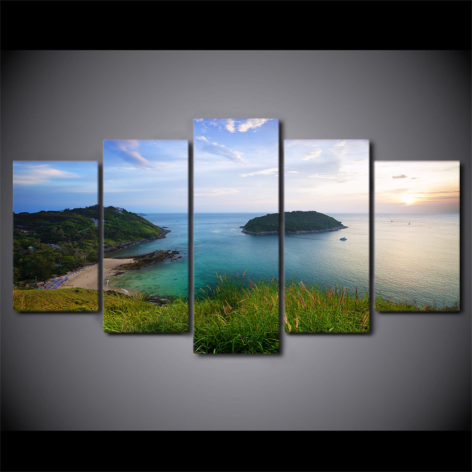 Limited Edition 5 Piece Island Beach Canvas