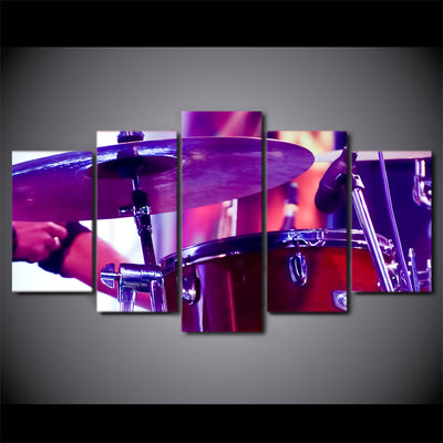 Limited Edition 5 Piece Purple Drum Canvas
