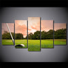 Limited Edition 5 Piece Scenic Golf Course Canvas