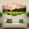 Limited Edition 5 Piece Scenic Golf Course Canvas