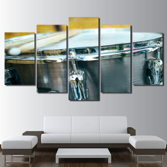 Limited Edition 5 Piece Silver Drum Canvas