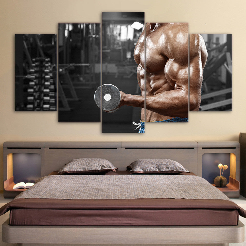 Limited Edition 5 Piece Strong Muscles Canvas