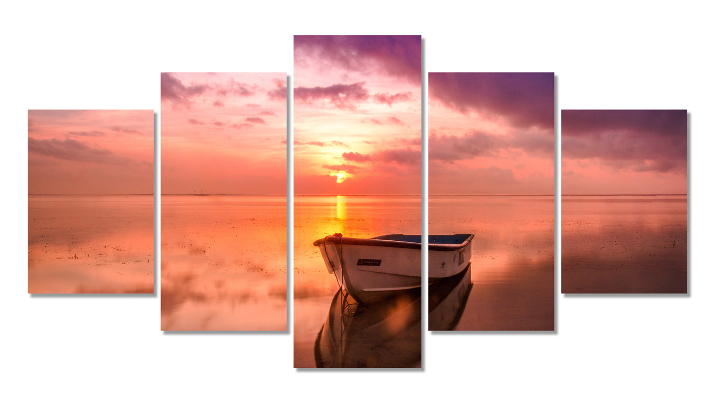 Limited Edition 5 Piece Boat Sunrise