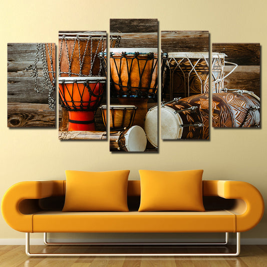 Limited Edition 5 Piece Unique Tribe Drum Canvas