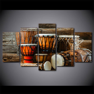 Limited Edition 5 Piece Unique Tribe Drum Canvas
