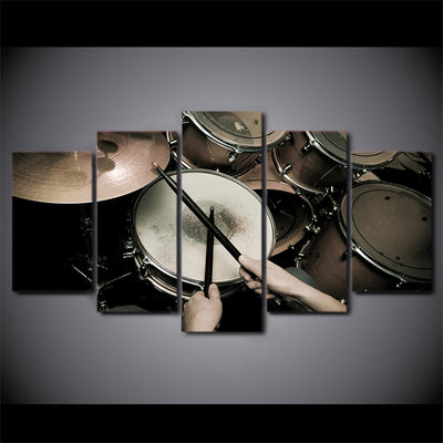 Limited Edition 5 Piece Vintage Drum Set Canvas