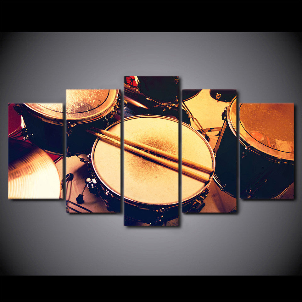 Limited Edition 5 Piece Vintage Drum Set Canvas