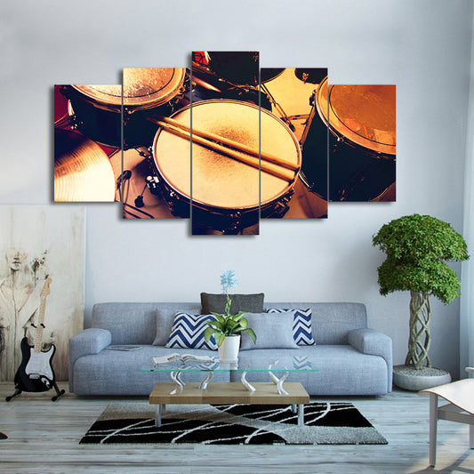 Limited Edition 5 Piece Vintage Drum Set Canvas