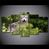Limited Edition 5 Piece Wolf In Nature Canvas