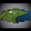 Limited Edition 5 Piece Wide Golf Course Beside The Lake Canvas