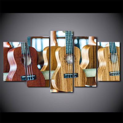 Limited Edition 5 Piece Ukeleles Canvas