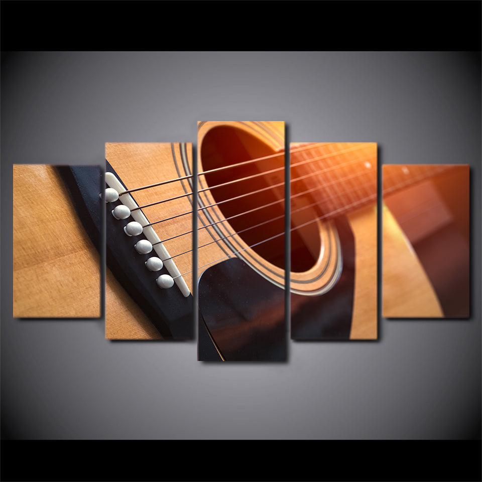 Limited Edition 5 Piece Gorgeous Guitar Sound Hole Canvas