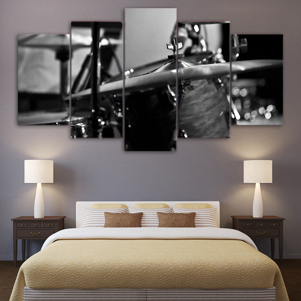 Limited Edition 5 Piece Cymbals And Drum Canvas