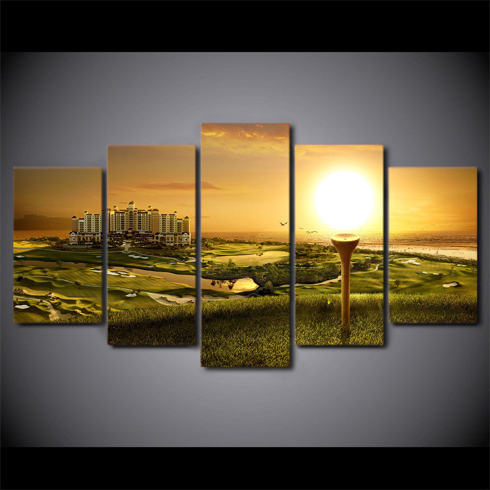 Limited Edition 5 Piece Golf Sun Canvas