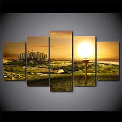 Limited Edition 5 Piece Golf Sun Canvas