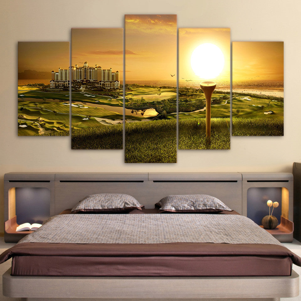 Limited Edition 5 Piece Golf Sun Canvas