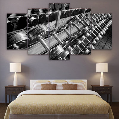 Limited Edition 5 Piece Dumbbell Canvas (FRAMED)