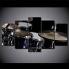 Limited Edition 5 Piece Modern Drum Canvas (FRAMED)