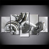 Limited Edition 5 Piece Steel Dumbbell Canvas (FRAMED)